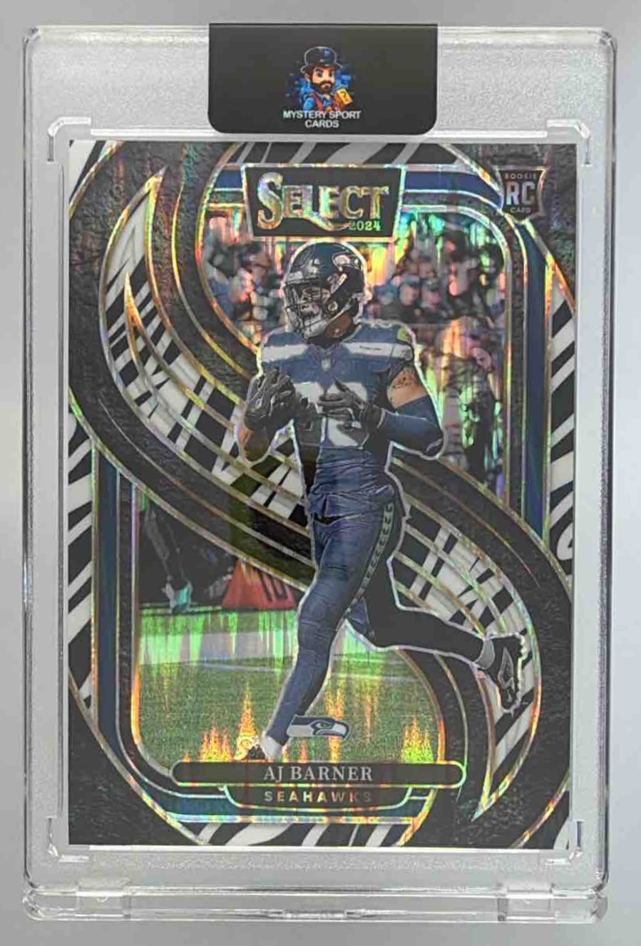 Card image for 2024 Panini Football Select AJ Barner Premier #103 RC Seattle Seahawks