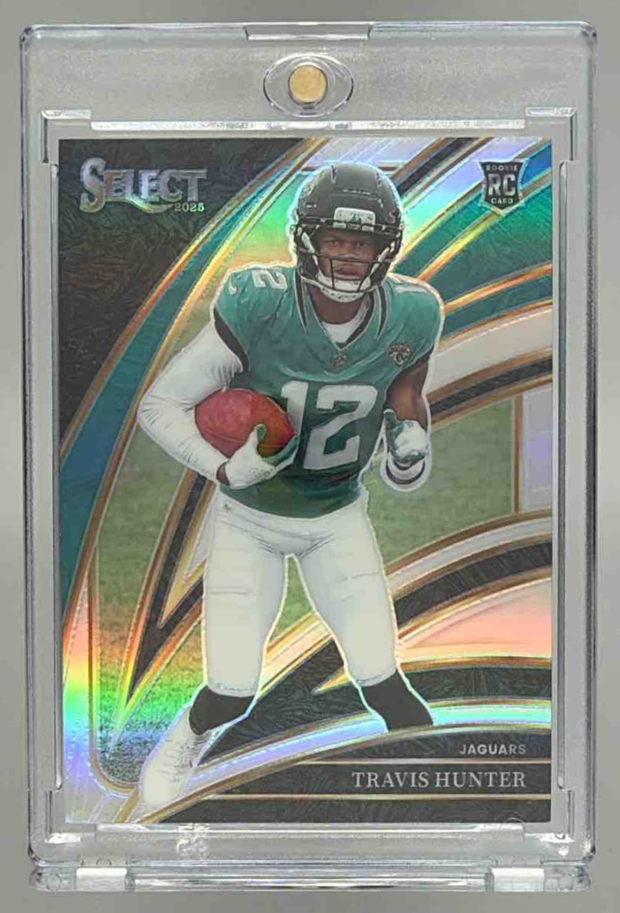 Card image for 2025 Panini Select Travis Hunter Club Level #228 RC Jaguars