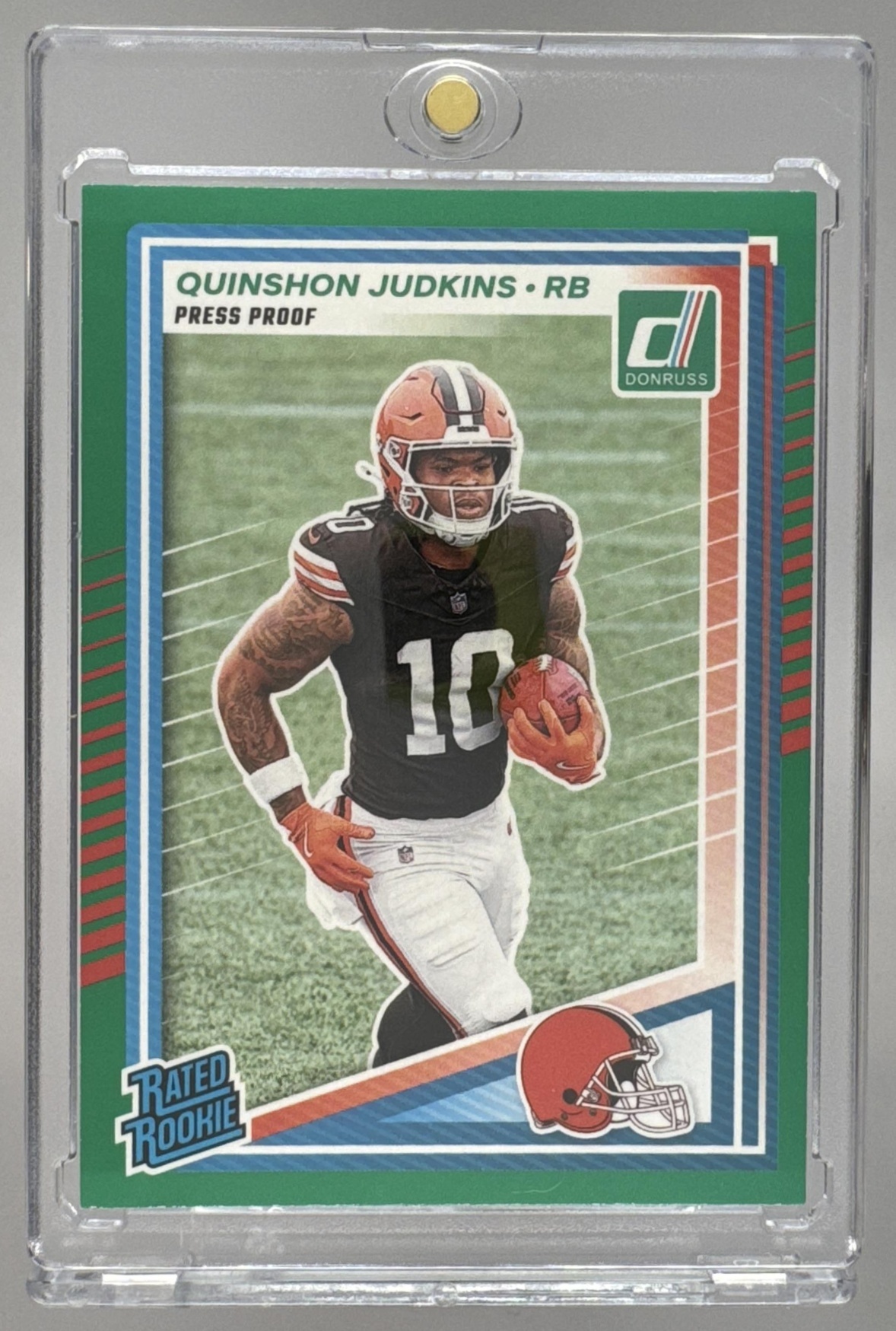 Card image for 2025 Panini Donruss Quinshon Judkins Rated Rookie #330 RC Browns