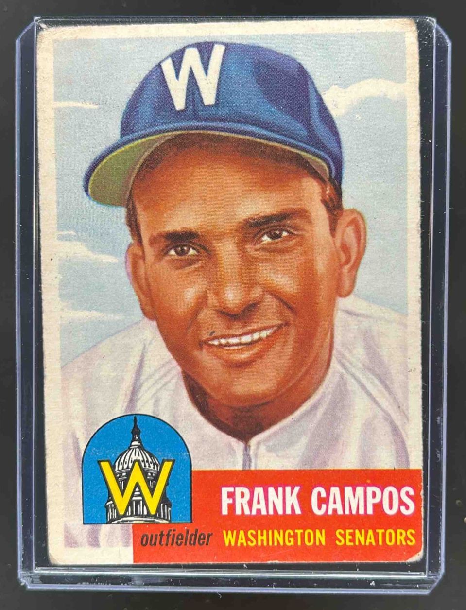 Card image for 1953 TOPPS BASEBALL FRANK CAMPOS #51
