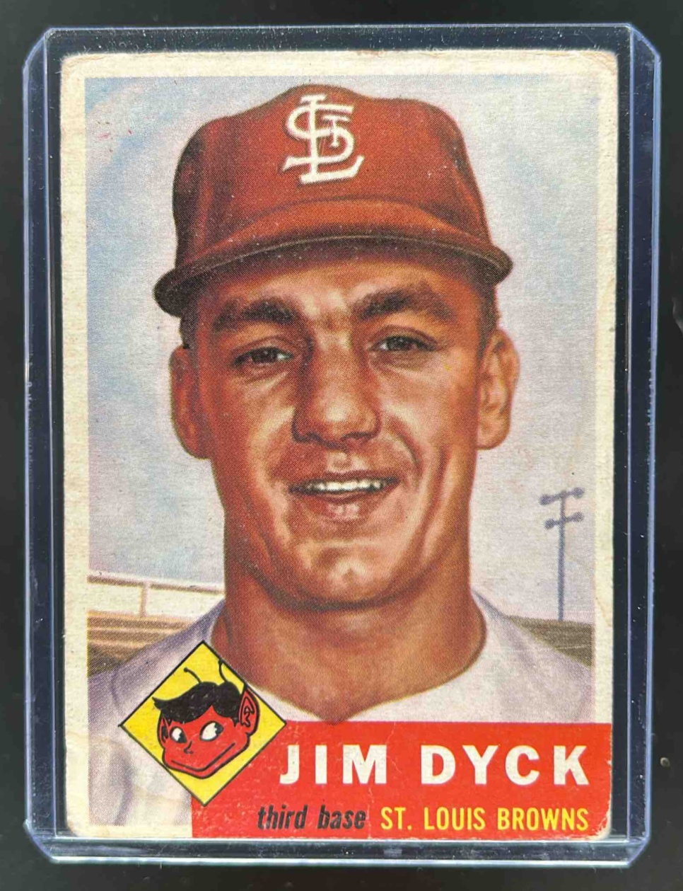 Card image for 1953 TOPPS BASEBALL JIM DYCK #177 RC