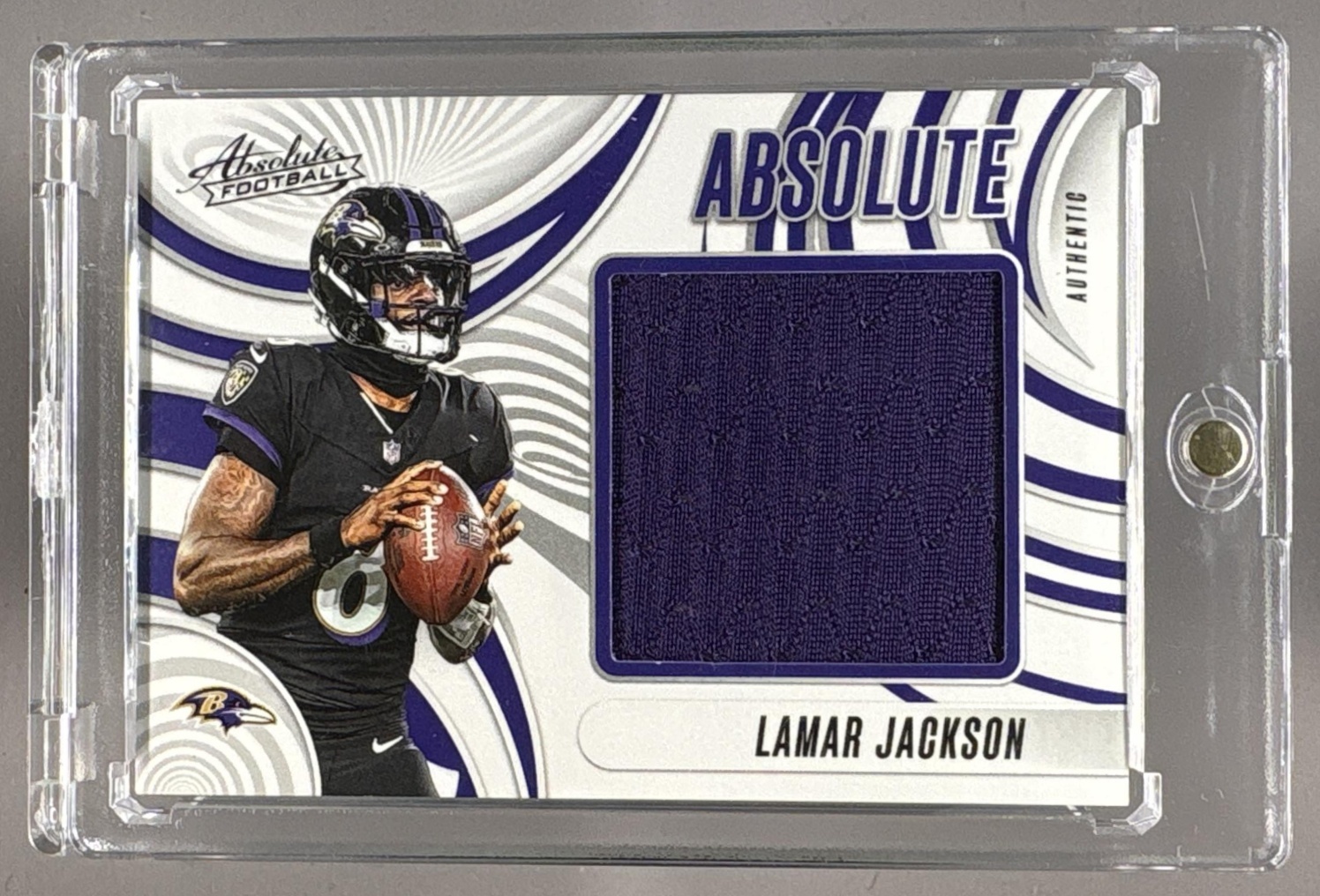 2025 PANINI ABSOLUTE LAMAR JACKSON #AJ-LJN JUMBOS PATCH RAVENS