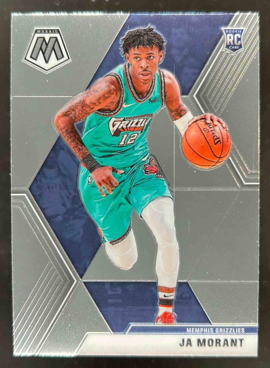 Card image for 2019-20 PANINI MOSAIC JA MORANT #219B RC ROOKIE MEMPHIS GRIZZLIES