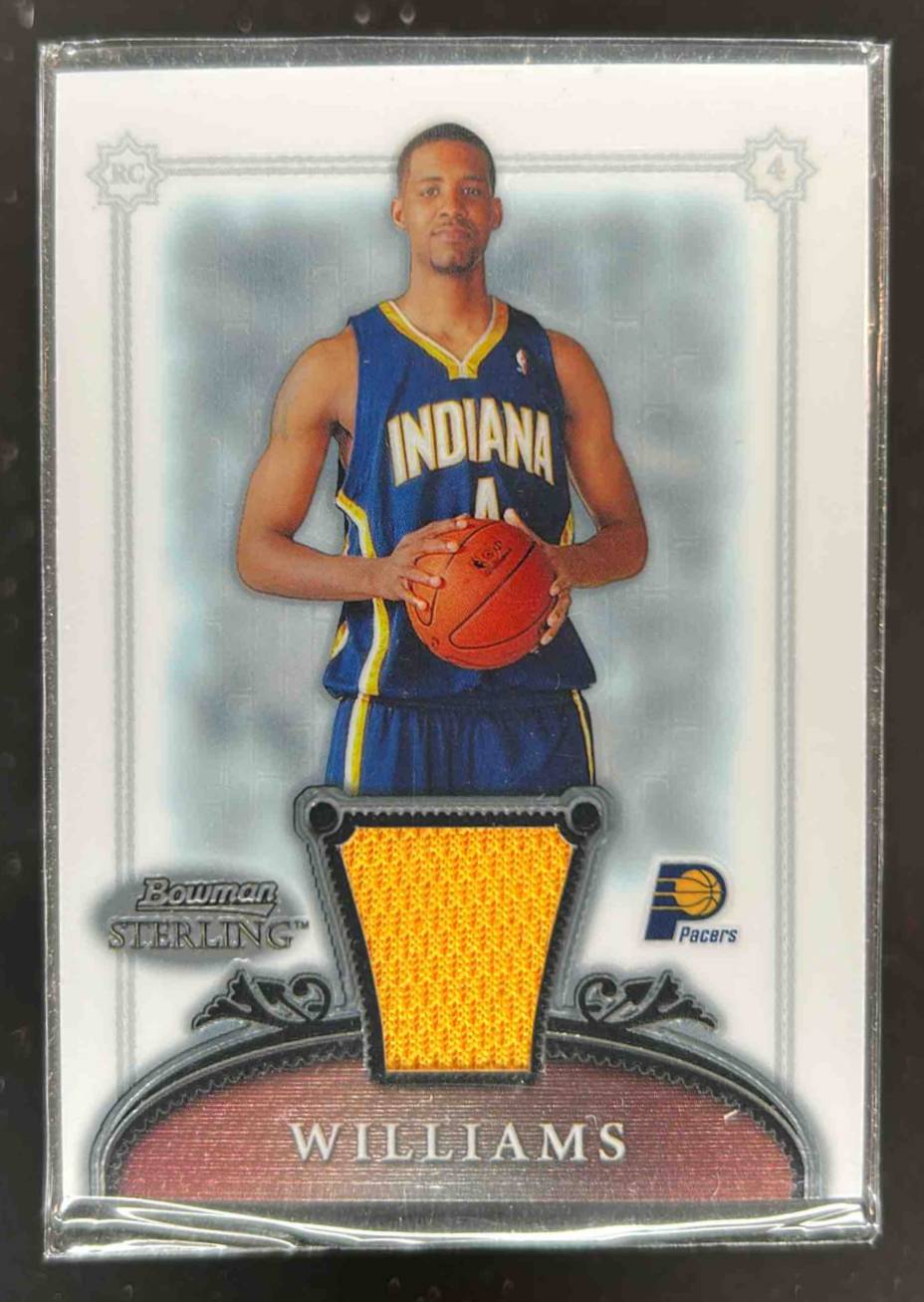 Card image for 2006-07 BOWMAN STERLING SHAWNE WILLIAMS #59 MEM RC ROOKIE INDIANA PACERS