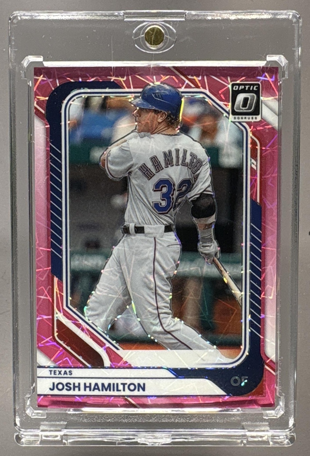 2026 PANINI DONRUSS JOSH HAMILTON #54 OPTIC PINK VELOCITY 70/79 RANGERS