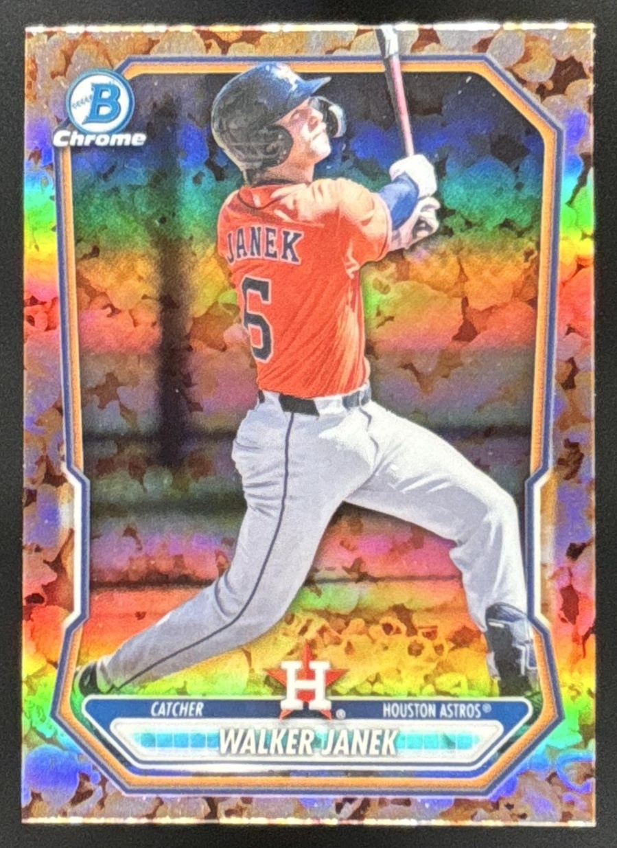 Card image for Walker Janek 2026 Bowman Pop Corn Refractor Chrome Prospects Houston Astros