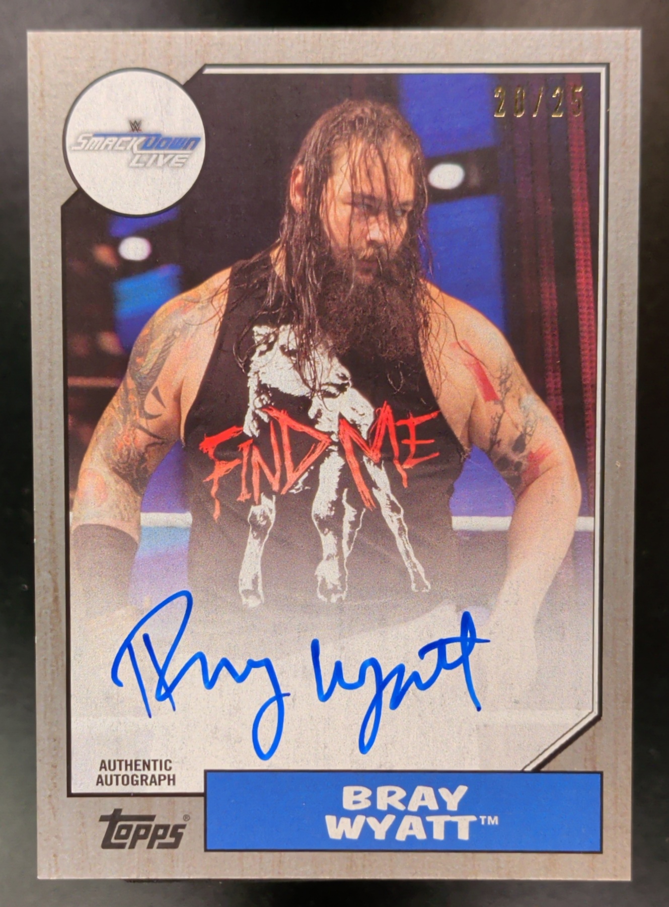 2017 Topps Heritage Auto Silver #NNO Bray Wyatt /25