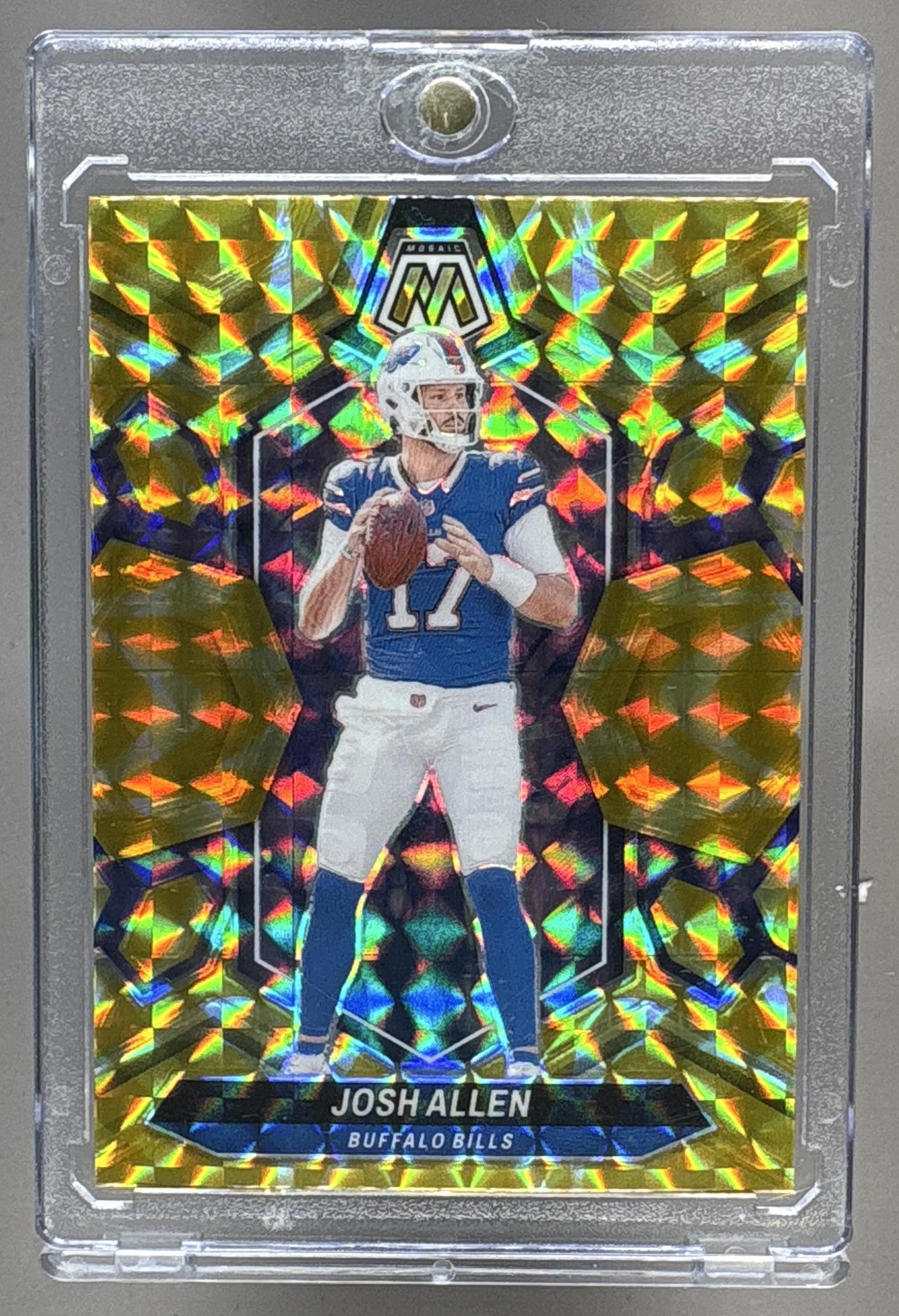 2024 PANINI MOSAIC JOSH ALLEN #22 REACTIVE YELLOW PRIZM BILLS