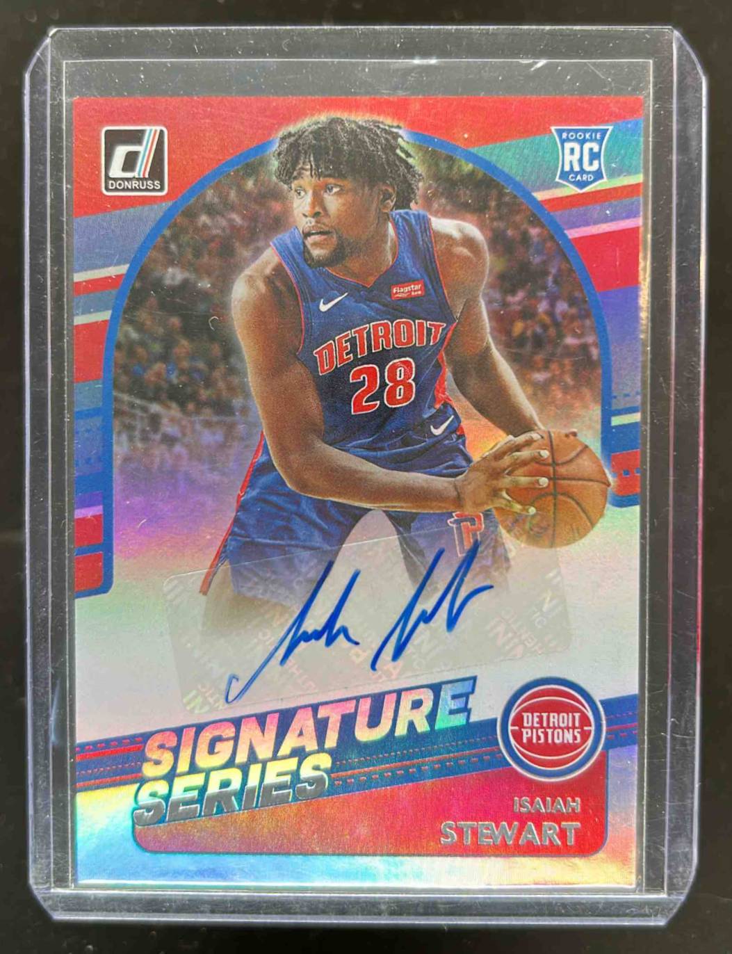 Card image for 2020-21 Panini Donruss Isaiah Stewart Signature Series #SG-IST RC Auto Rookie