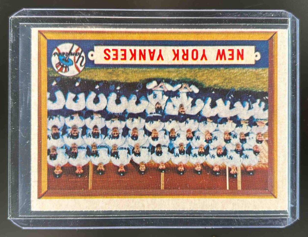 Card image for 1957 TOPPS NEW YORK YANKEES #97 TEAM CARD