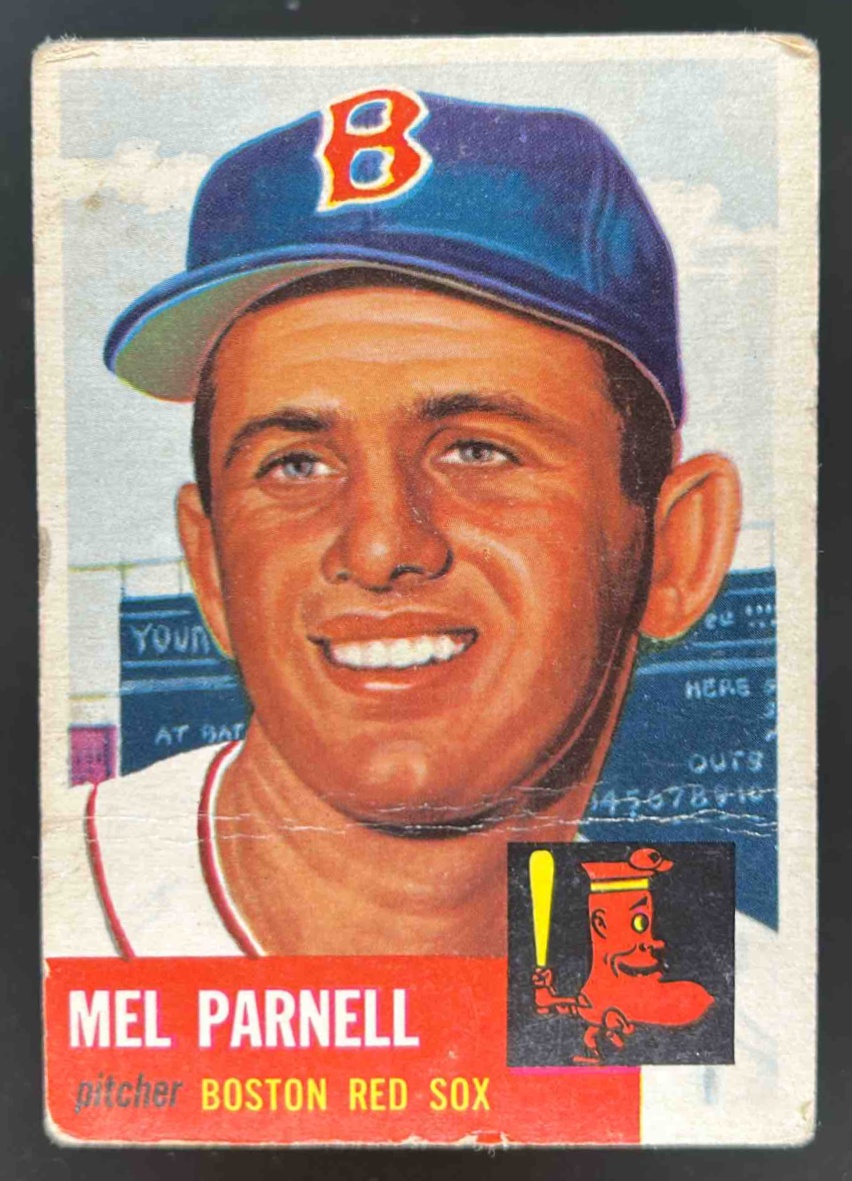 Card image for 1953 TOPPS BASEBALL MEL PARNELL #19 BOSTON RED SOX