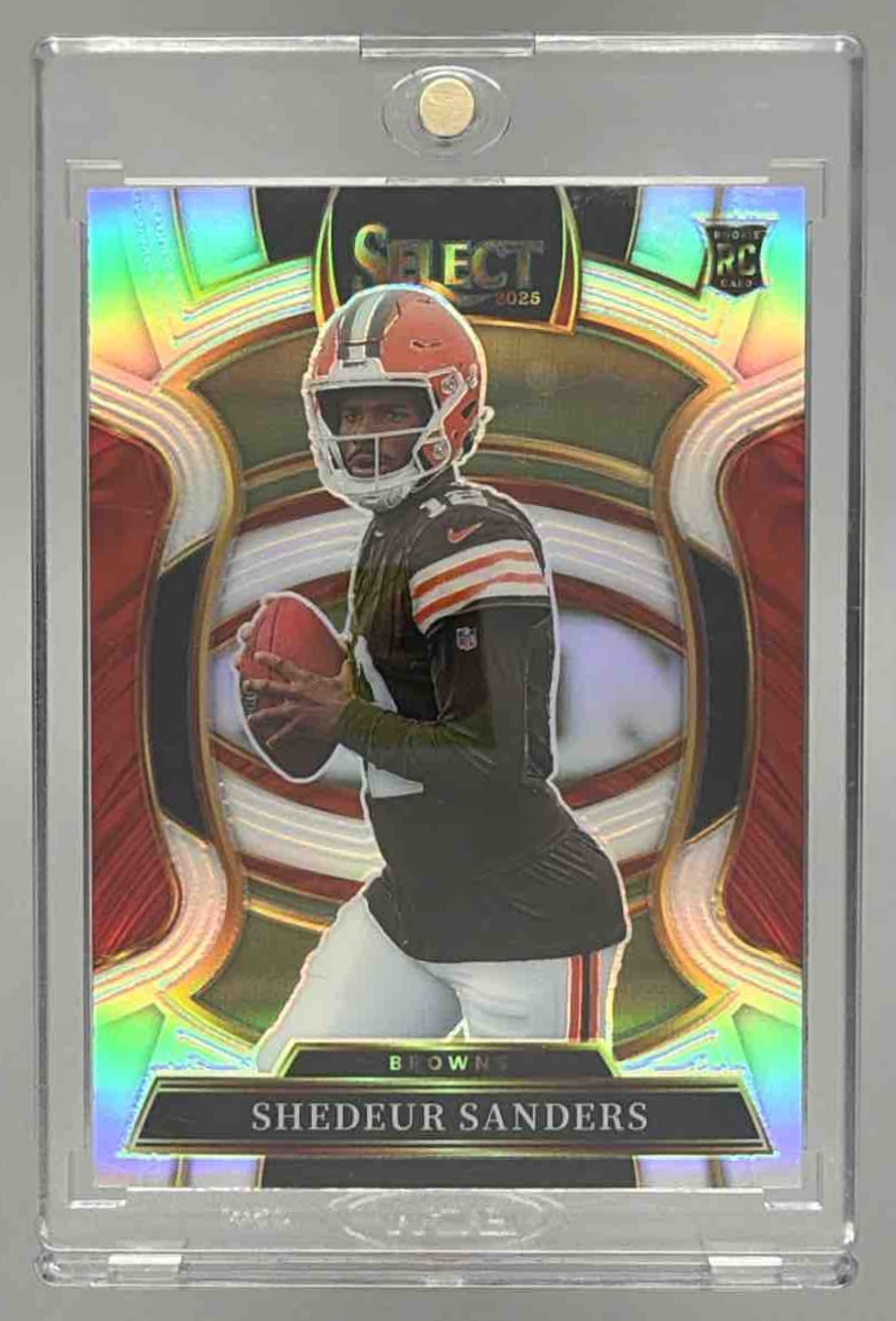Card image for 2025 Panini Football Select Shedeur Sanders Concourse #54 RC Cleveland Browns