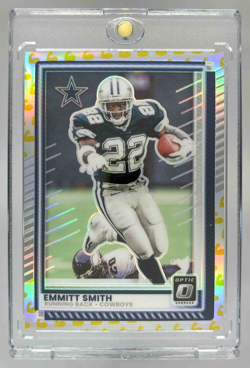 Card image for 2025 Panini Donruss Optic Emmitt Smith Neon Green Prizm /199 #5 Cowboys