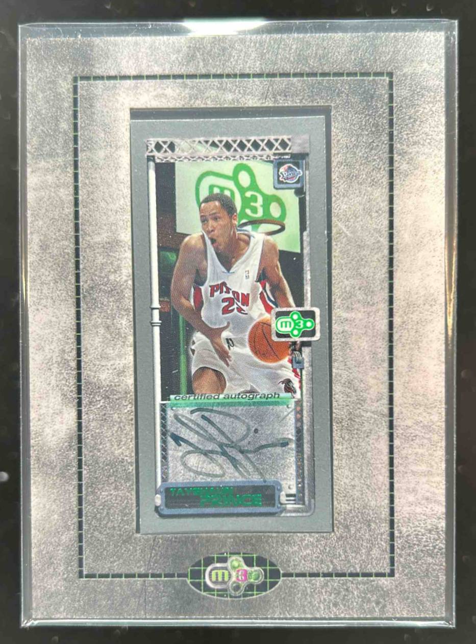 Card image for 2003-04 TOPPS ROOKIE MATRIX TAYSHAUN PRINCE MINI AUTO #MA-TP DETROIT PISTONS