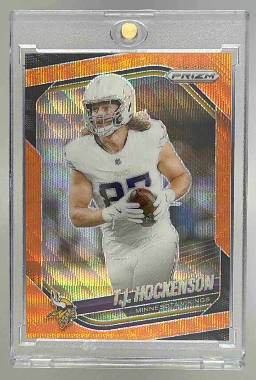 Card image for 2025 Panini Football Prizm T.J. Hockenson #173 Minnesota Vikings