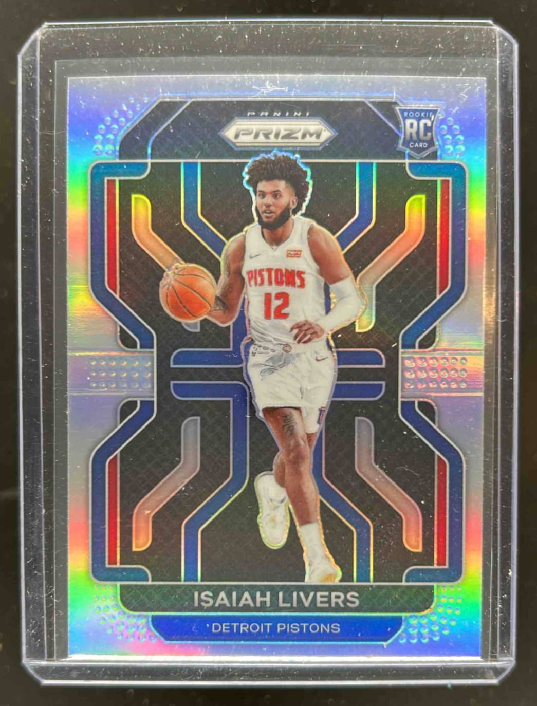 Card image for 2021-22 PANINI PRIZM ISAIAH LIVERS #296 SILVER RC ROOKIE DETROIT PISTONS