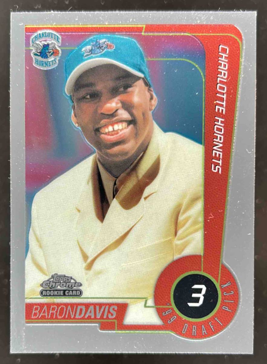 Card image for 1999-00 TOPPS CHROME BARON DAVIS #116 RC ROOKIE CHARLOTTE HORNETS
