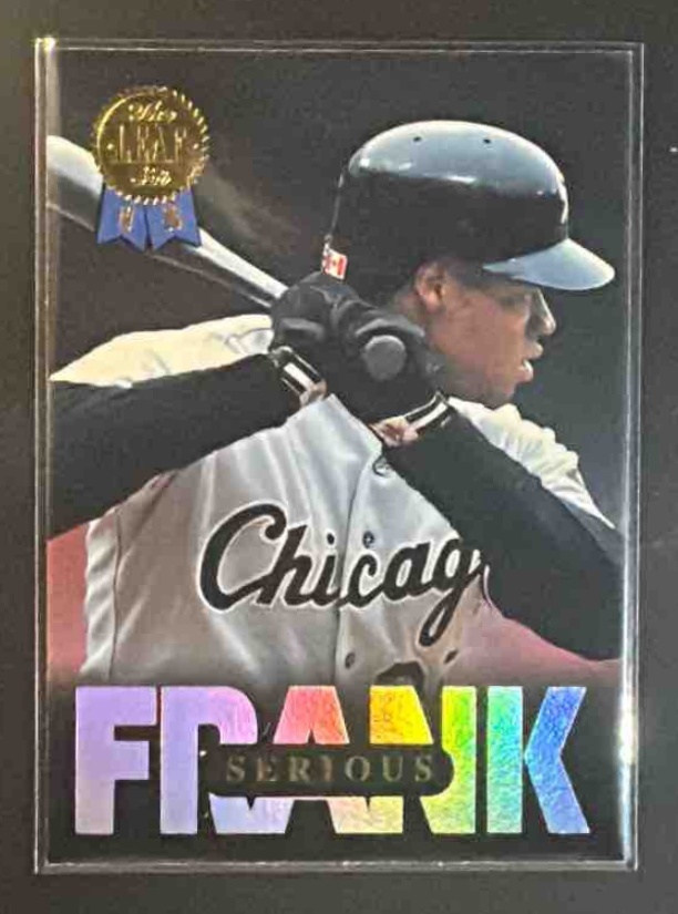 Card image for 1993 leaf Frank Thomas 2/10 Serious Series 1
