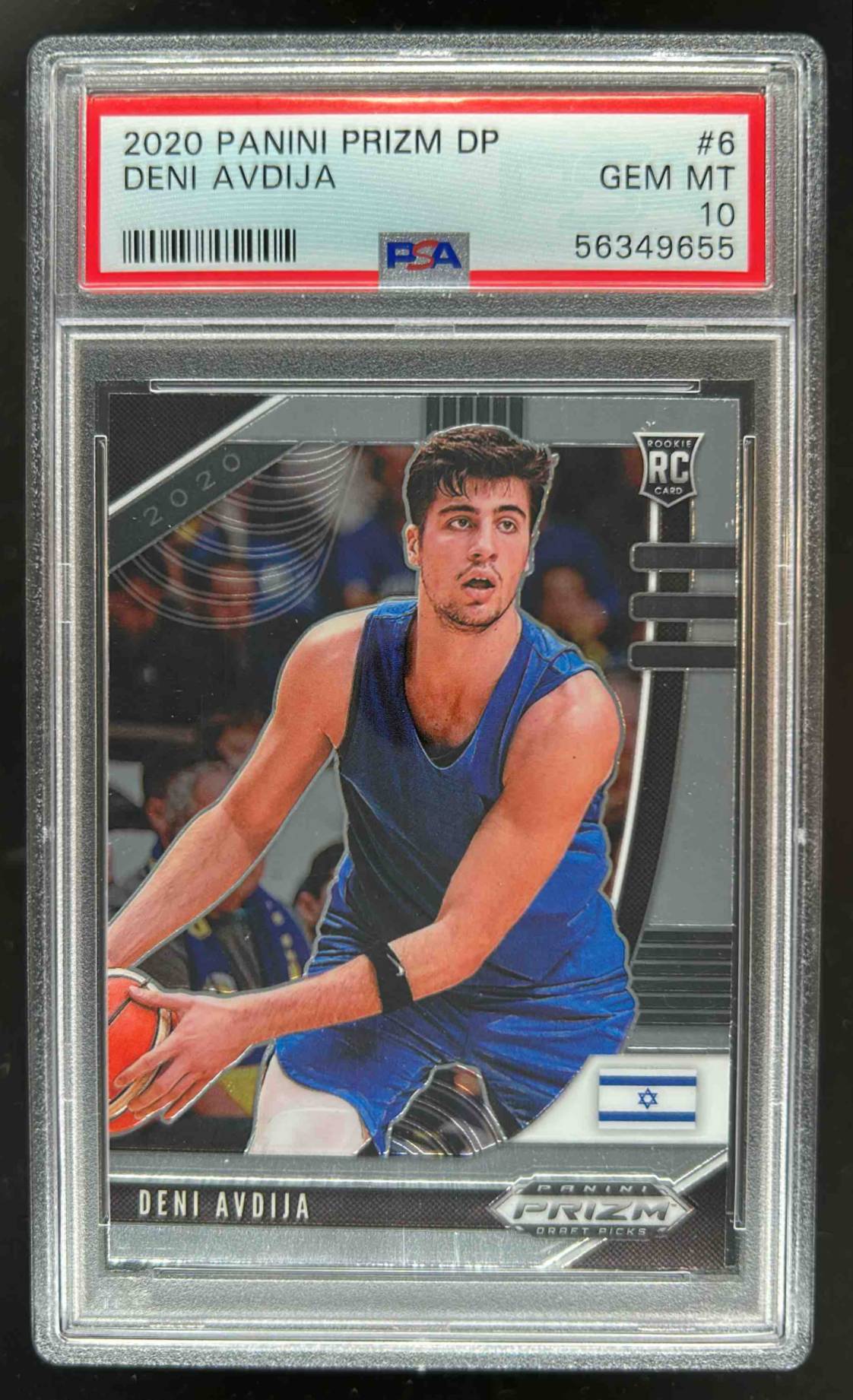 Card image for 2020-21 PANINI PRIZM DRAFT PICKS COLLEGIATE DENI AVDIJA #6 RC PSA 10 ROOKIE