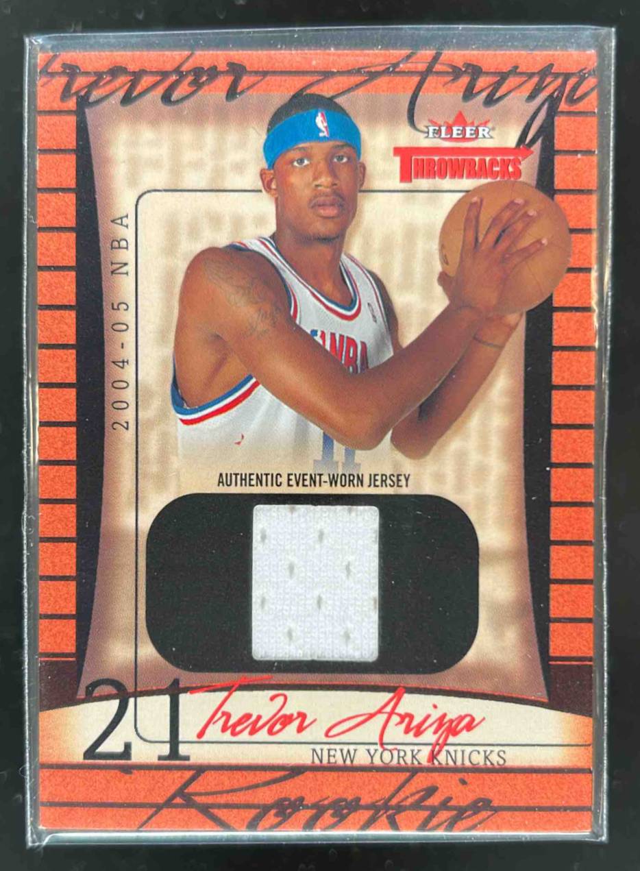 Card image for 2004-05 FLEER THROWBACKS TREVOR ARIZA /499 #100 MEM RC ROOKIE NEW YORK KNICKS