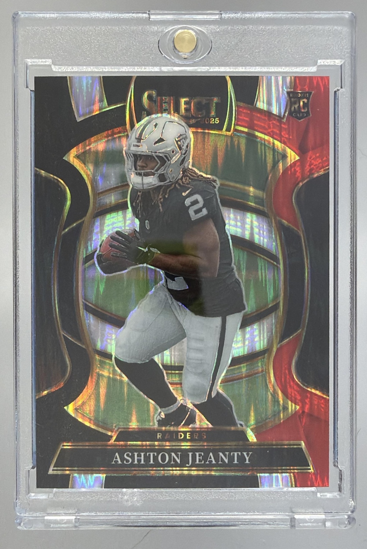 Card image for 2025 Panini Select Ashton Jeanty Certified Rookies #4 RC Raiders