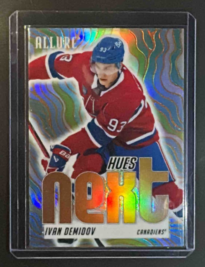 Card image for 2025-26 Upper Deck Allure Ivan Demidov #HN-1 Hues Next? Canadiens