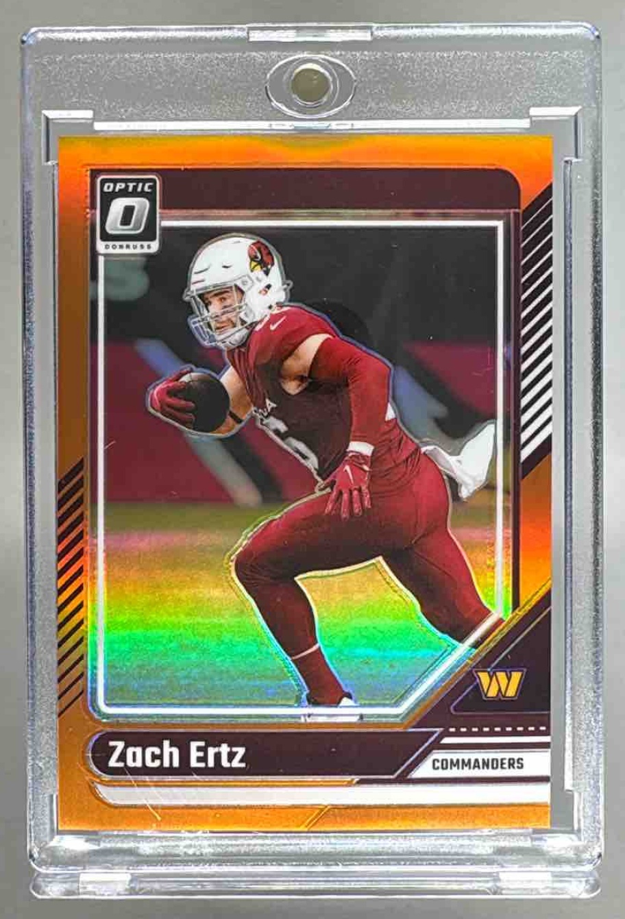 Card image for 2024 Panini Donruss Optic Zach Ertz Orange /249 #197 Commanders