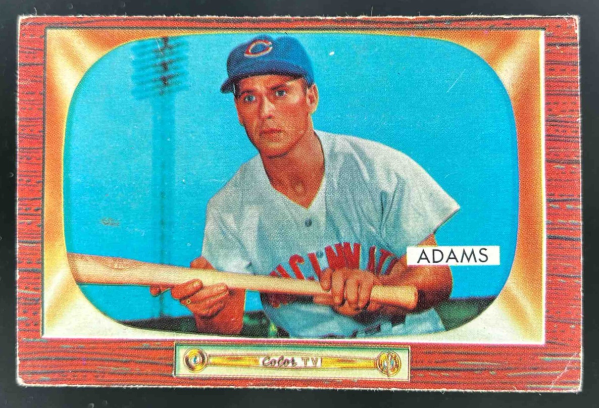 Card image for 1955 BOWMAN BASEBALL BOBBY ADAMS #118