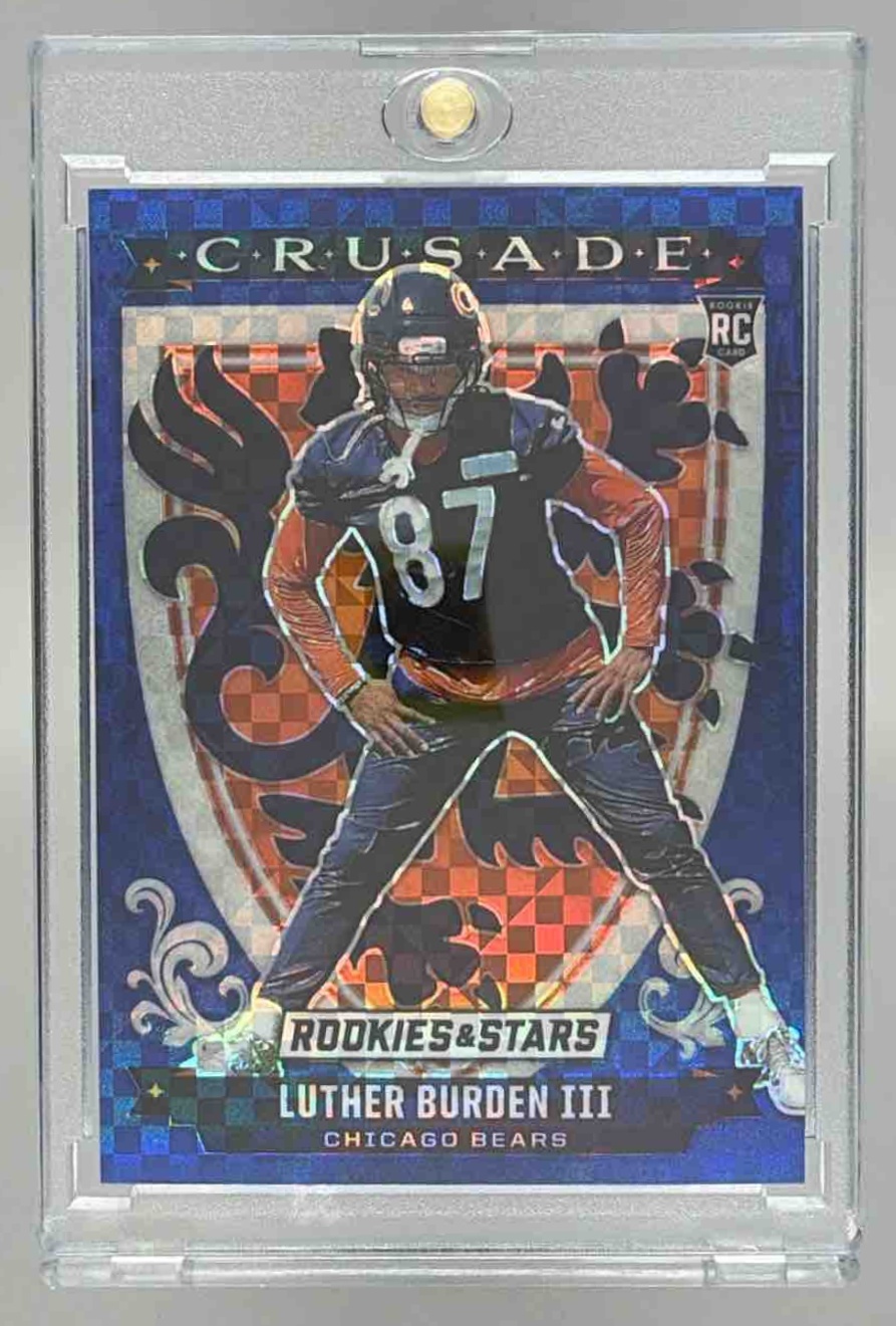 Card image for 2025 Panini Rookies & Stars Luther Burden III Crusade Silver #23 RC Bears