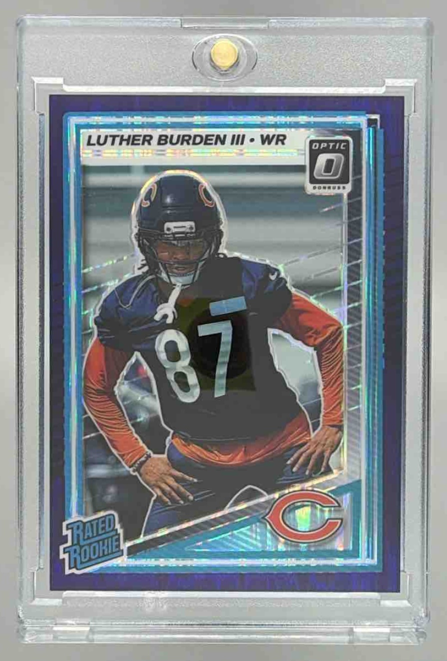 Card image for 2025 Panini Donruss Optic Luther Burden III Rated Rookie #275 Bears