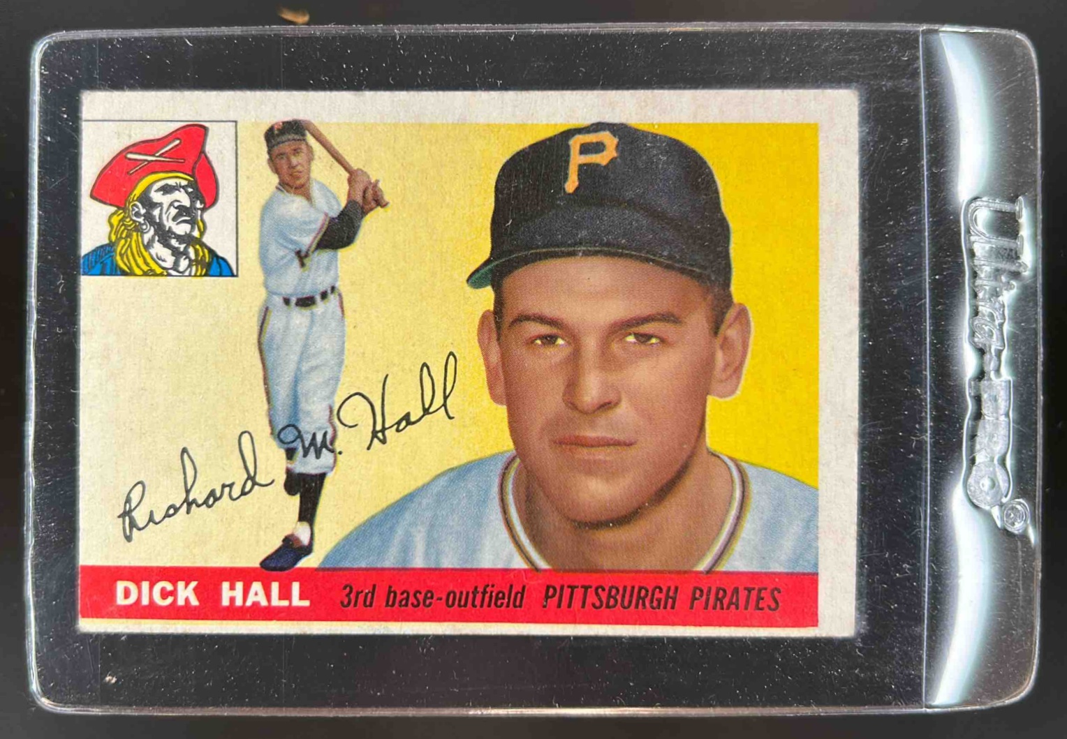 Card image for 1955 TOPPS BASEBALL DICK HALL #126 RC PITTSBURGH PIRATES
