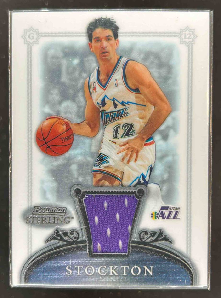 Card image for 2006-07 BOWMAN STERLING JOHN STOCKTON #30 MEM UTAH JAZZ
