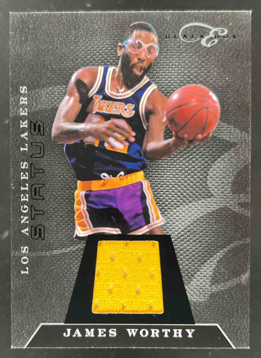 Card image for 2010-11 Panini Elite Black Box James Worthy Materials /99 #134