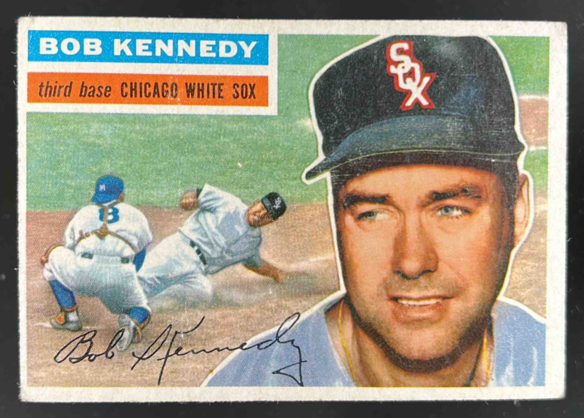 Card image for 1956 TOPPS BASEBALL BOB KENNEDY #38B CHICAGO WHITE SOX