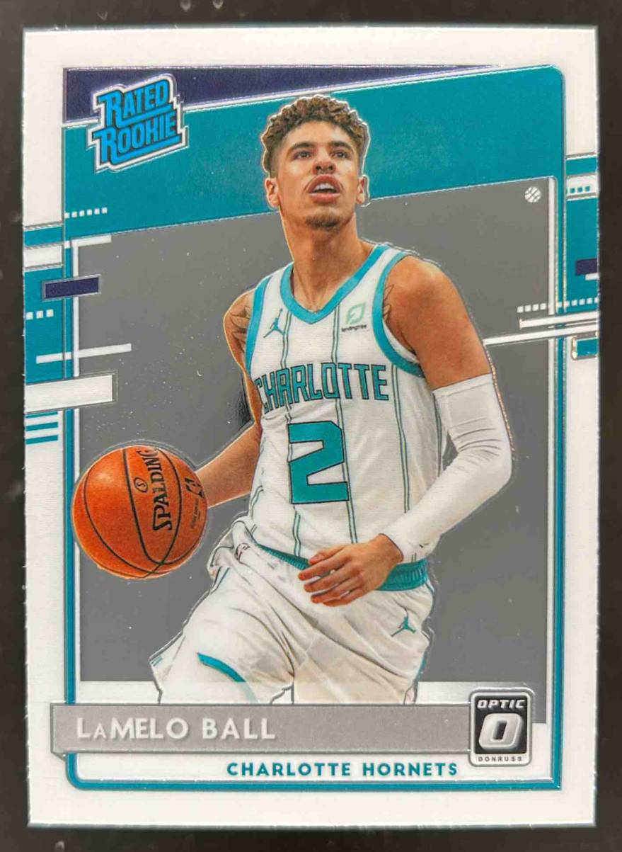 Card image for 2020-21 PANINI DONRUSS OPTIC LAMELO BALL #153 RC ROOKIE CHARLOTTE HORNETS