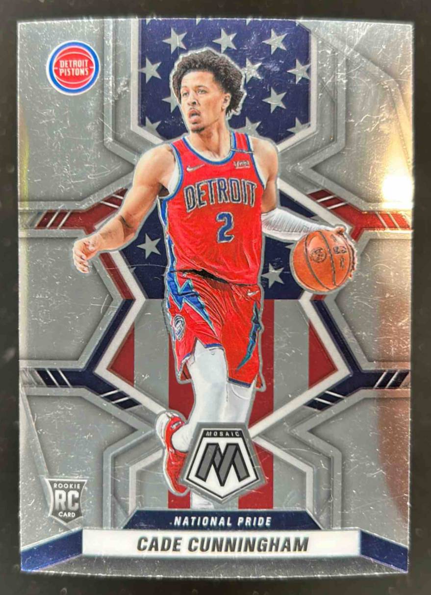 Card image for 2021-22 PANINI MOSAIC CADE CUNNINGHAM #260 RC ROOKIE DETROIT PISTONS