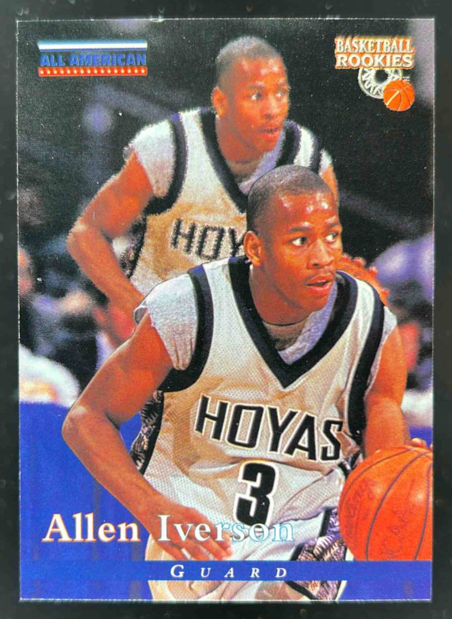 Card image for 1996-97 SCORE BOARD ROOKIES ALLEN IVERSON #81 RC ALL AMERICAN ROOKIE