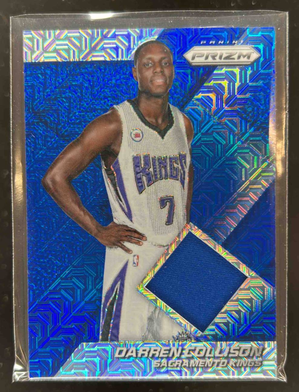 Card image for 2014-15 Panini Prizm Darren Collison Jerseys Prizms Blue Mojo #61