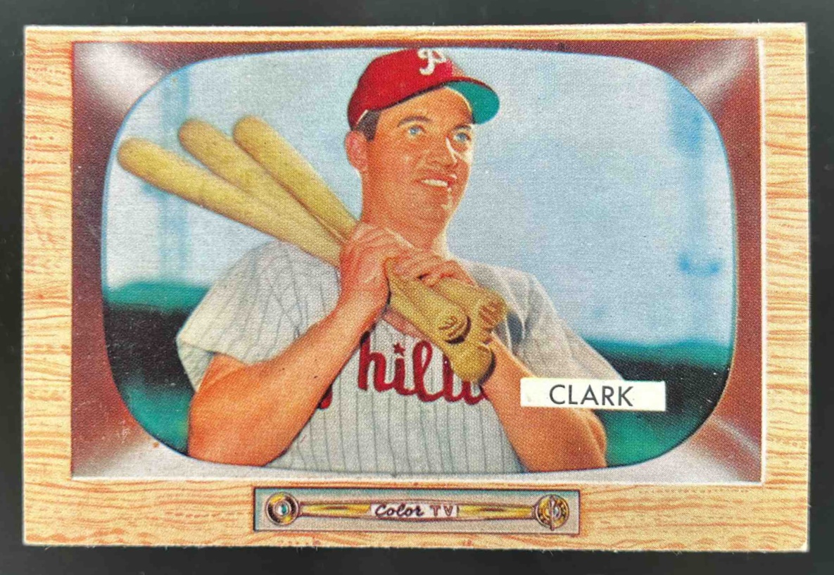 Card image for 1955 BOWMAN BASEBALL MEL CLARK #41 PHILADELPHIA PHILLIES