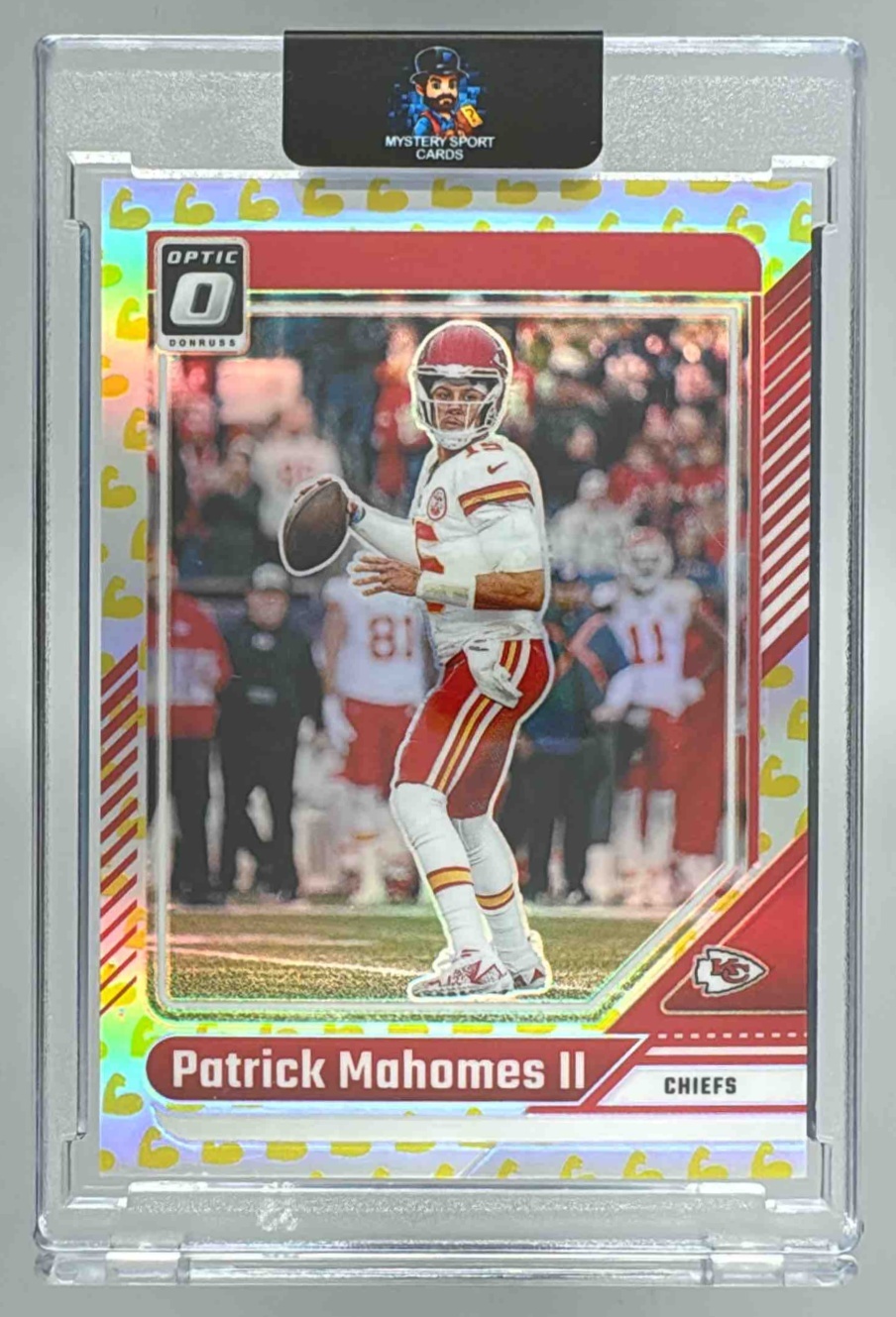 Card image for 2024 Panini Donruss Optic Patrick Mahomes II Flex /149 #94 Chiefs