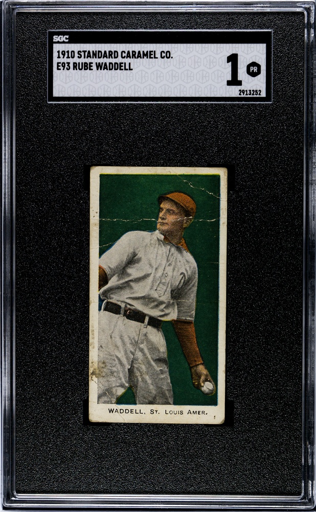 1910 Standard Caramel E93 Rube Waddell SGC 1
