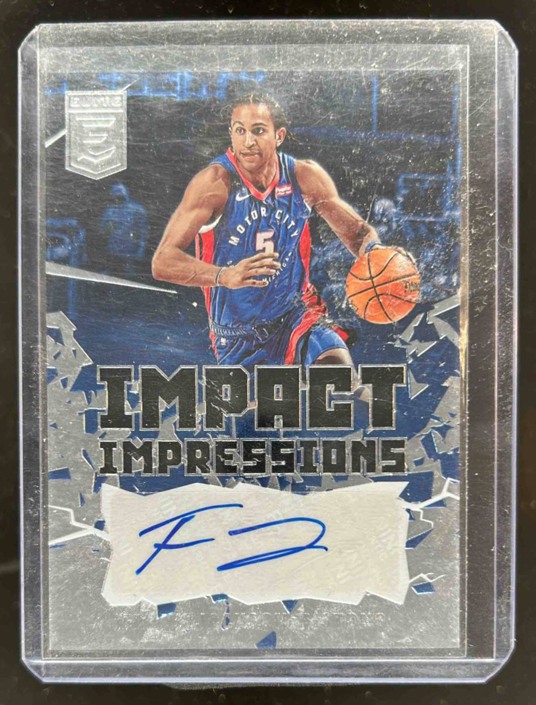 Card image for 2021-22 Panini Donruss Elite Frank Jackson Impact Impressions #II-FJA Auto