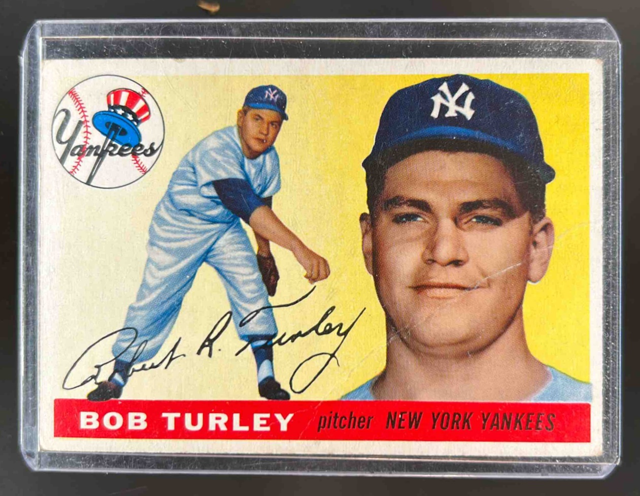 Card image for 1955 TOPPS BOB TURLEY #38 NEW YORK YANKEES