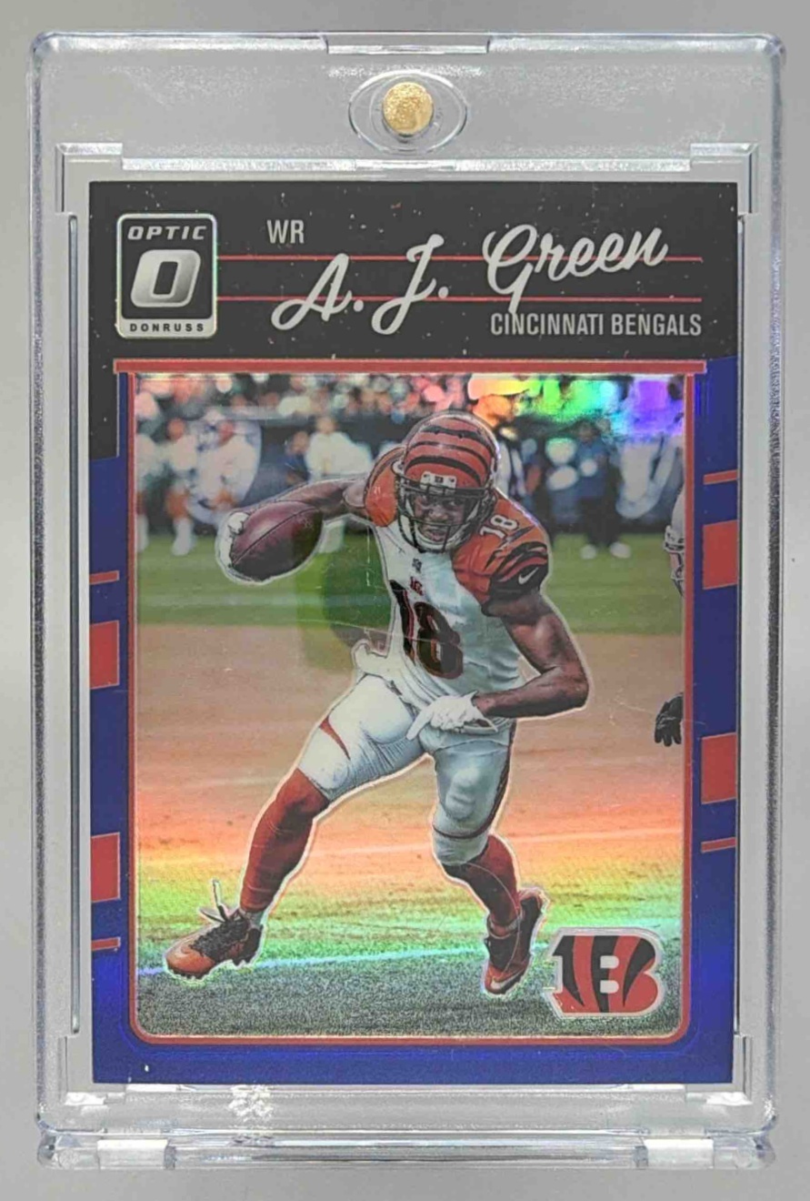 Card image for 2016 Panini Football Donruss Optic A.J. Green Blue /149 #22 Cincinnati Bengals