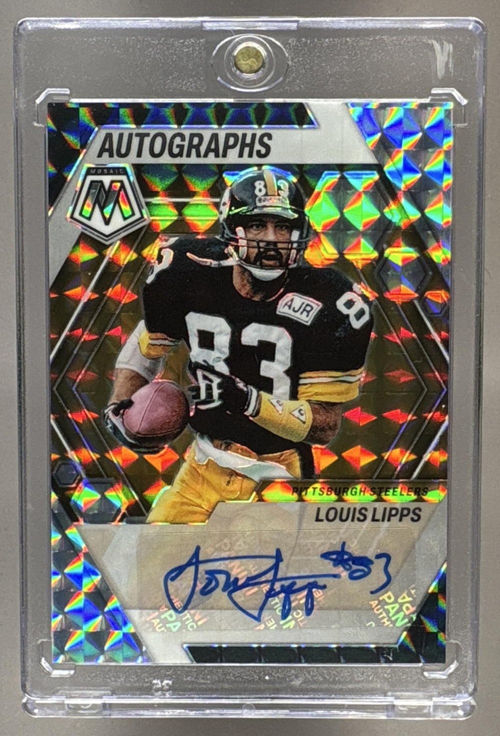2023 PANINI MOSAIC LOUIS LIPPS #AH-LL AUTO MOSAIC STEELERS