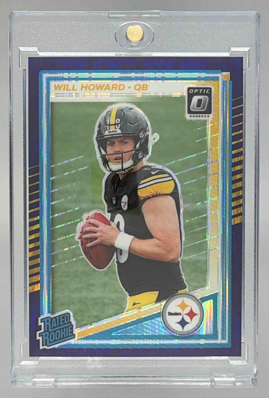 Card image for 2025 Panini Donruss Optic Will Howard Rated Rookie #233 Steelers