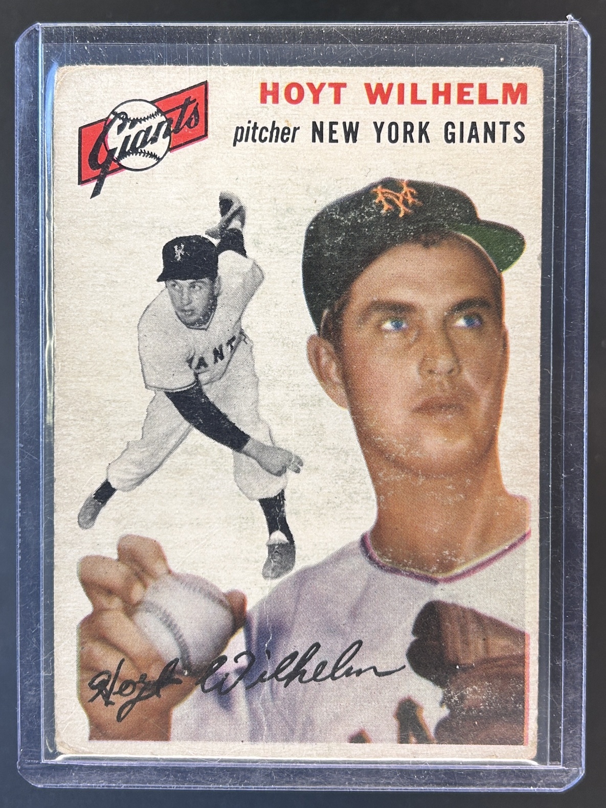 Card image for 1954 TOPPS HOYT WILHELM #36