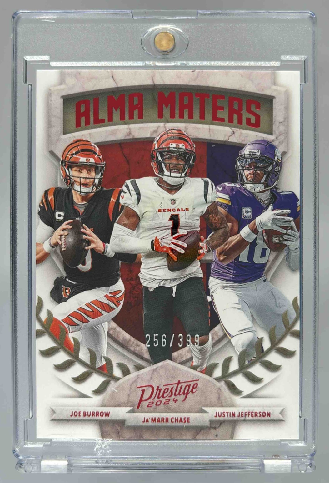 Card image for 2024 Panini Prestige Ja'Marr Chase Red Premium Xtra Points /399 #59 Bengals