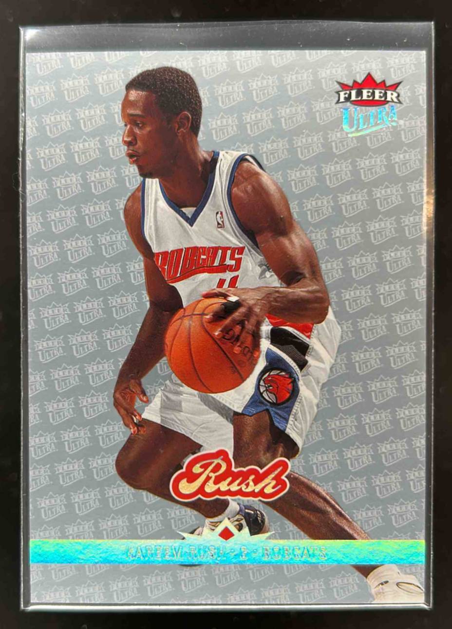 Card image for 2006-07 FLEER ULTRA KAREEM RUSH PLATINUM MEDALLION /100 #15