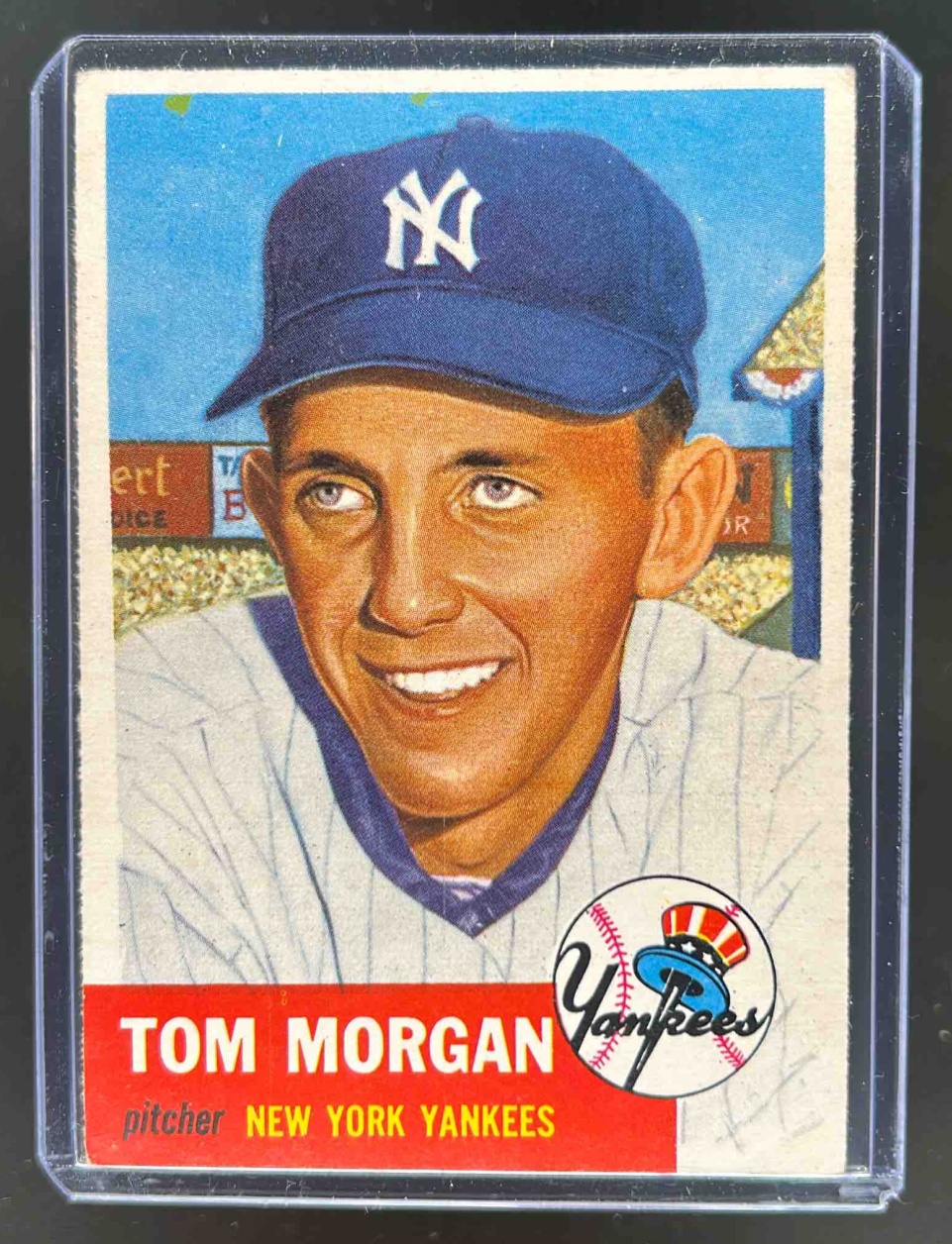 Card image for 1953 TOPPS BASEBALL TOM MORGAN #132A NEW YORK YANKEES